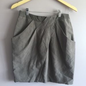 Anthropologie Fei lined wrap skirt